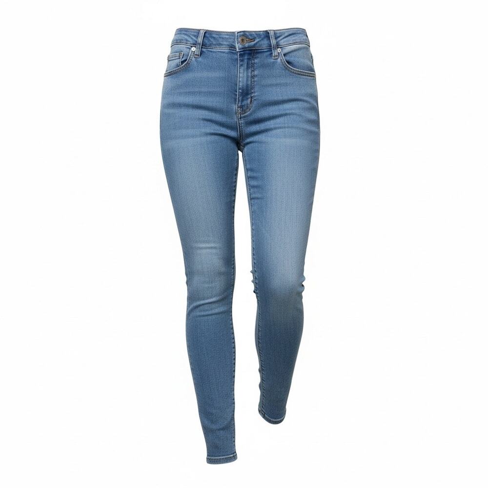 Justice Girls Jeans Size 10 Slim Mid Rise Jegging Light Wash Stretch Denim